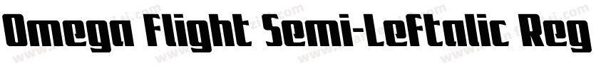 Omega Flight Semi-Leftalic Regular字体转换